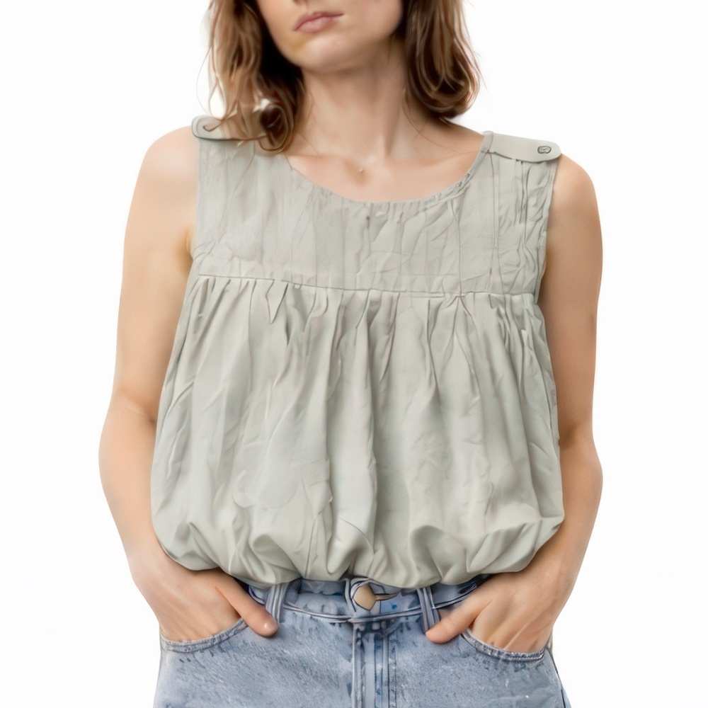 Rag & Bone Silk Sleeveless Blouse Handmade in New York Size 2